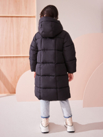 Куртка непромокаемая с капюшоном для девочки Next Q72-084, Черный