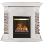 Каминокомплект Real Flame Athena GR WT с очагом 3D Olympic