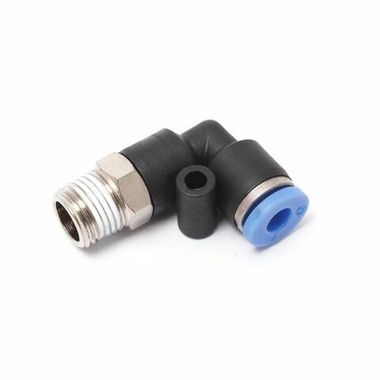 Фитинг угловой для пластиковых трубок 10мм с наружной резьбой 1/8'' Partner SPL10-01