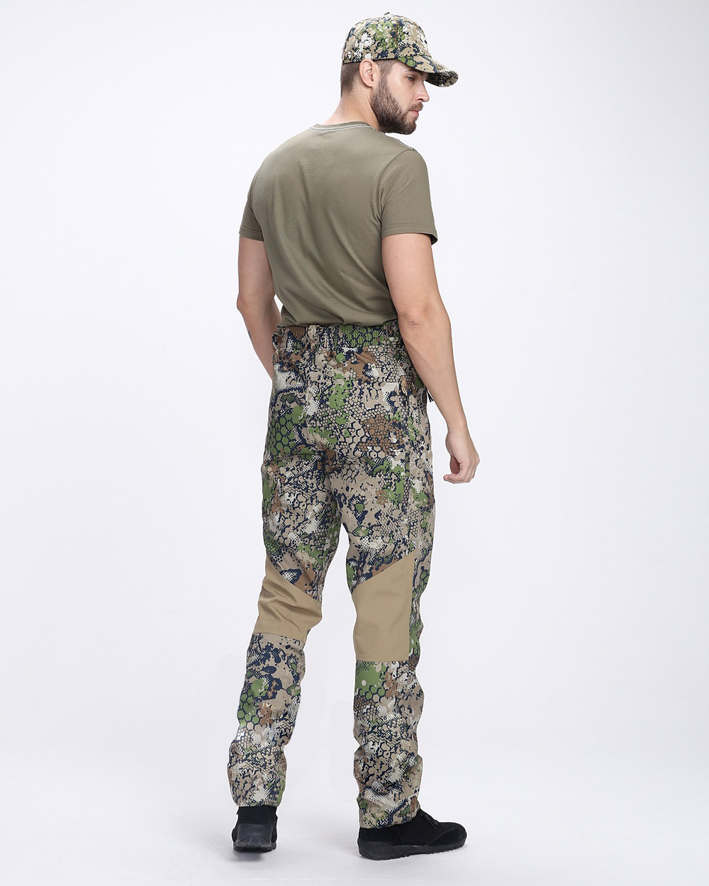 Демисезонный Костюм "CHAMELEON PRO" -5 (SoftShell, Forest Green/Beige)