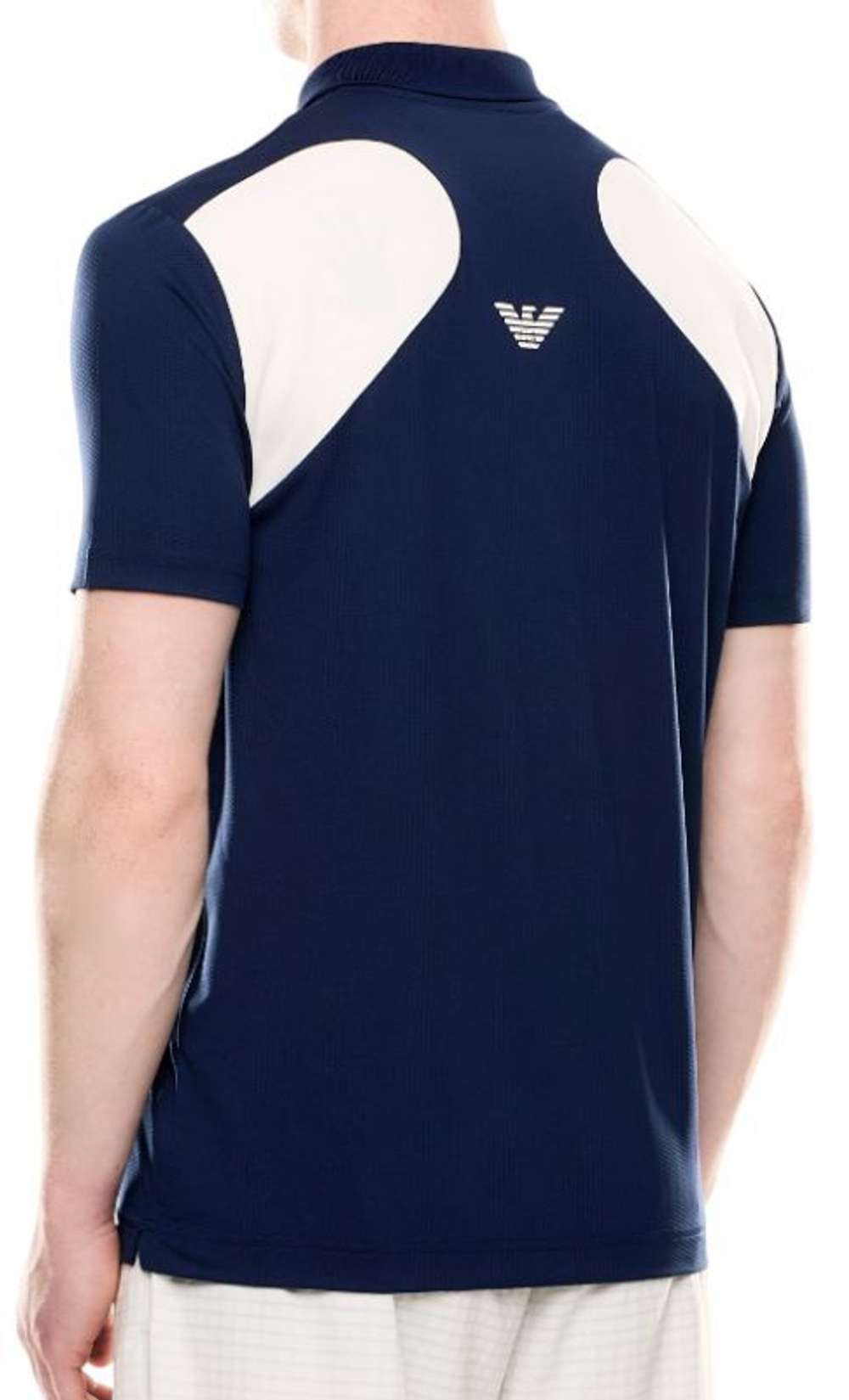 Мужское теннисное поло EA7 Man Jersey - небесный