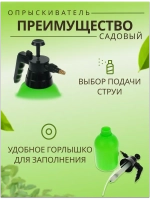 Опрыскиватель садовый 1,5л пульверизатор помповый