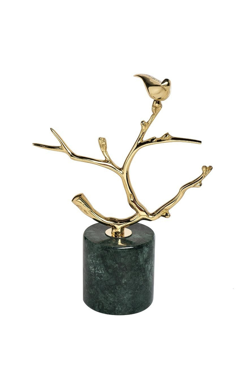 Статуэтка Фигура интерьерная Скульптура декоративная  Garda Decor "Ветви" золотая 55RD3625S