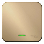 BLANCA О/У 1-клавишный ВЫКЛЮЧАТЕЛЬ (сх.1) с подсветкой, ИЗОЛ.ПЛ., 10А, 250В, ТИТАН