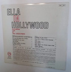 Ella Fitzgerald Ella In Hollywood (France 1968)
