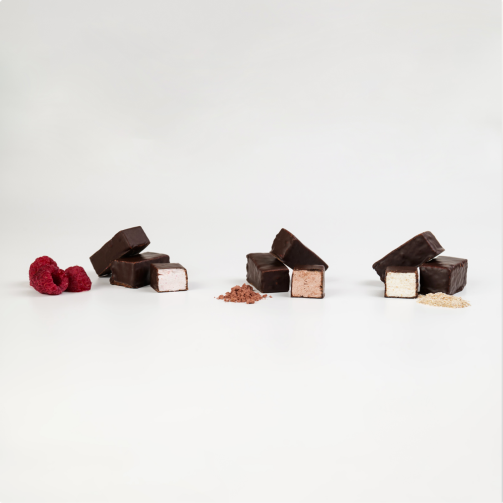 Суфле ванильное в горьком шоколаде