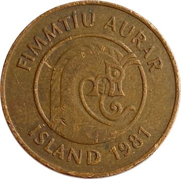 50 эйре 1981 Исландия