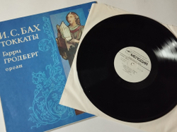 Винтажная виниловая пластинка LP И. С. Бах, Гарри Гродберг, Токкаты (СССР 1989)