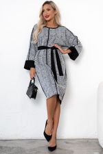 Платье Алана (серый)-46р-р Р11-1231 Nikol