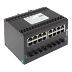 Промышленный неуправляемый коммутатор U-8GX/SFP-16GT, 8 портов 1000Base-X SFP, 16 портов 10/100/1000Base-T(X) RJ45, монтаж на динрейку TSX EKF