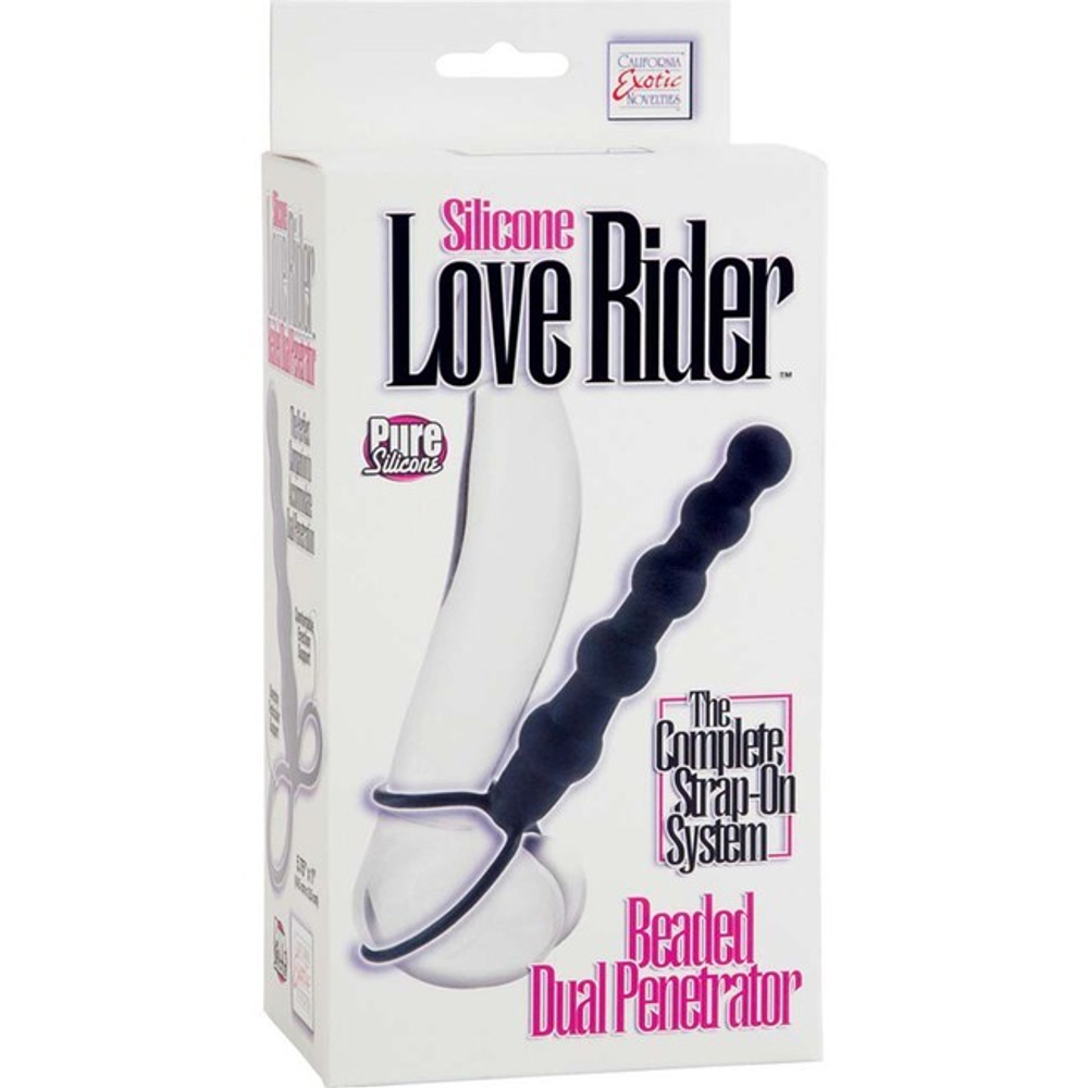 Страпон на пенис Silicone Love Rider (Цвет: черный)