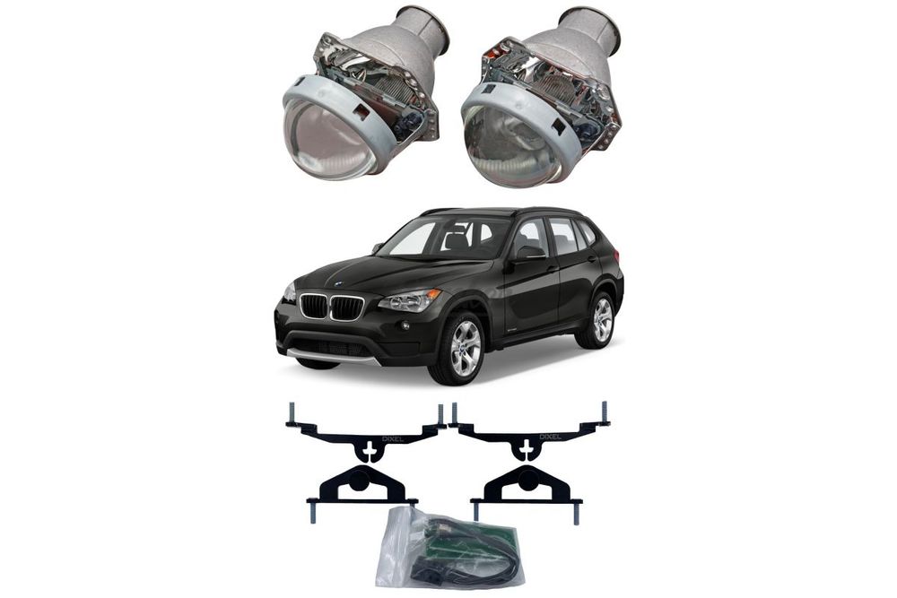 Готовый комплект для замены штатных линз Valeo 2 с AFS, BMW X1 E84 2009-2015