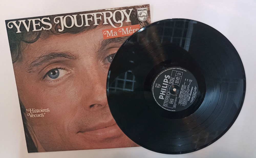Винтажная виниловая пластинка LP Yves Jouffroy Histoires Vecues (France 1976)