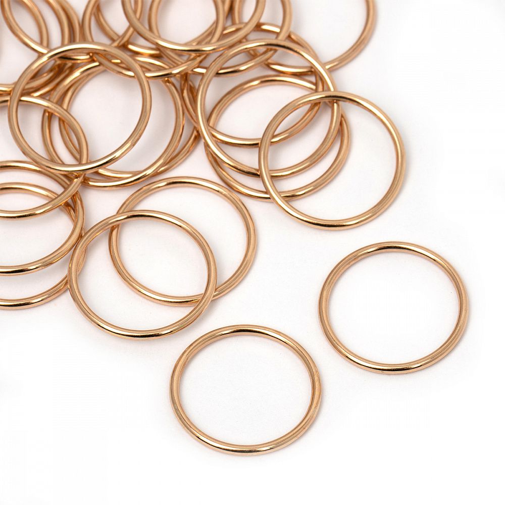 Кольца для бюстгальтера металл ⌀18.0 мм, 018 цв.золото, уп.100 шт