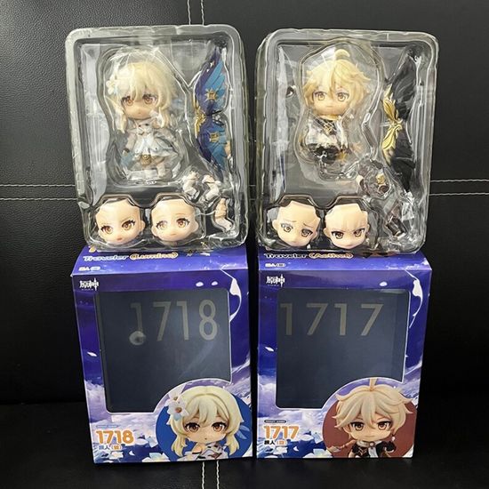 Фигурка нендороид Путешественник, Люмин, Геншин импакт, Genshin Impact, 10 см