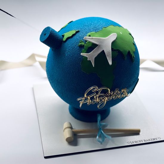 Шоу-торт бомба планета земля с сюрпризом внутри