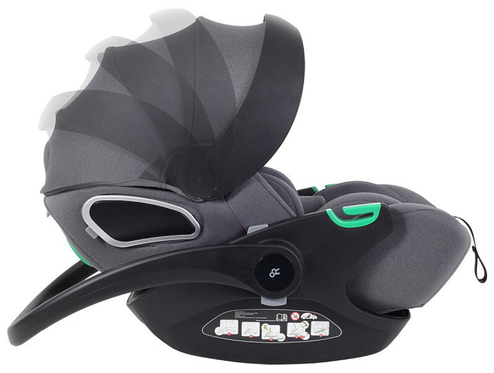 Детская коляска Rant Falcon Neo 3 в 1 с автокреслом Evomax Grey Graphite