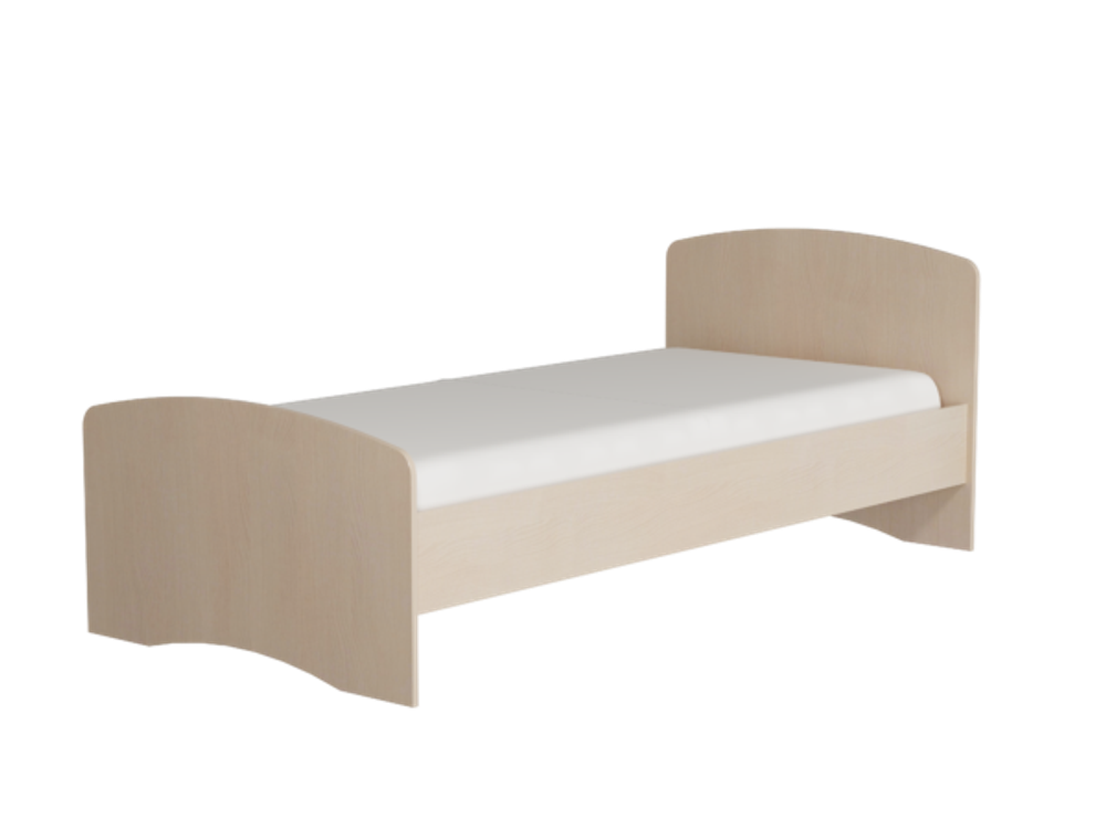 Кровать "Фант-4" 800х1900 (млечный дуб), ЛДСП, Фант-мебель, г. Волжск