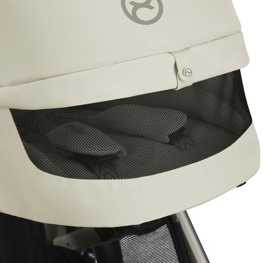 Коляска Cybex Talos S Lux TPE complete 2 в 1 Seashell Beige с дождевиками