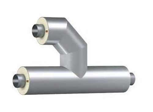 Тройник стальной параллельный эл/св 720х8,0-1-ППУ-ОЦ