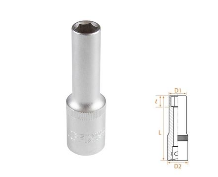 Цена на AFFIX (AF00140010) Головка торцевая глубокая шестигранная 1/2", 10 мм