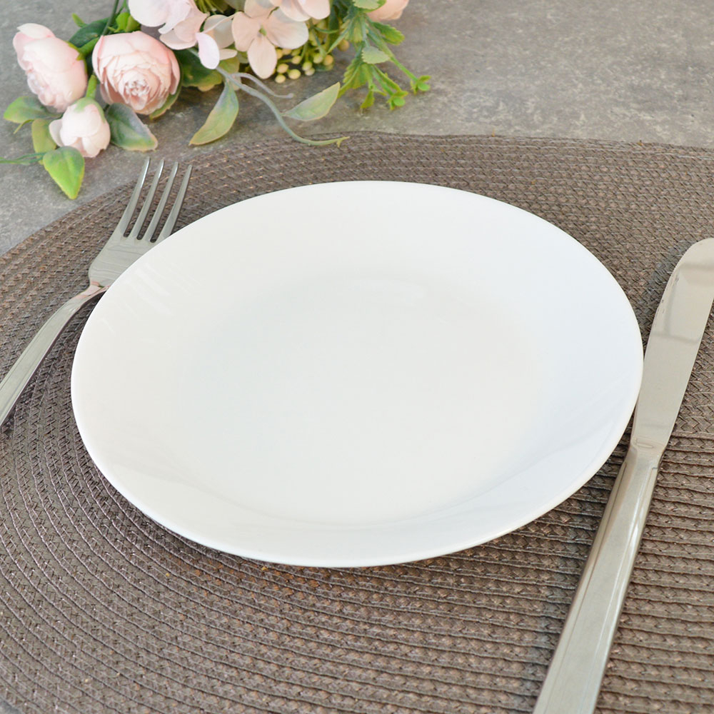 Тарелка десертная 17,5см Гладь, Без деколи, стеклокерамика (00106718)