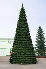 Уличная елка Испанская зеленая 13 м., каркасная, ПВХ, Green Trees (GT13ISPVC)