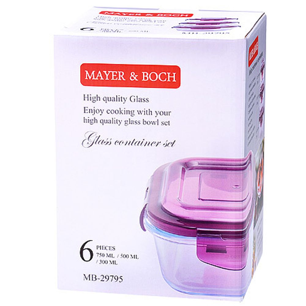 Набор жаровень Mayer&amp;Boch 29795 стекло 3 шт.