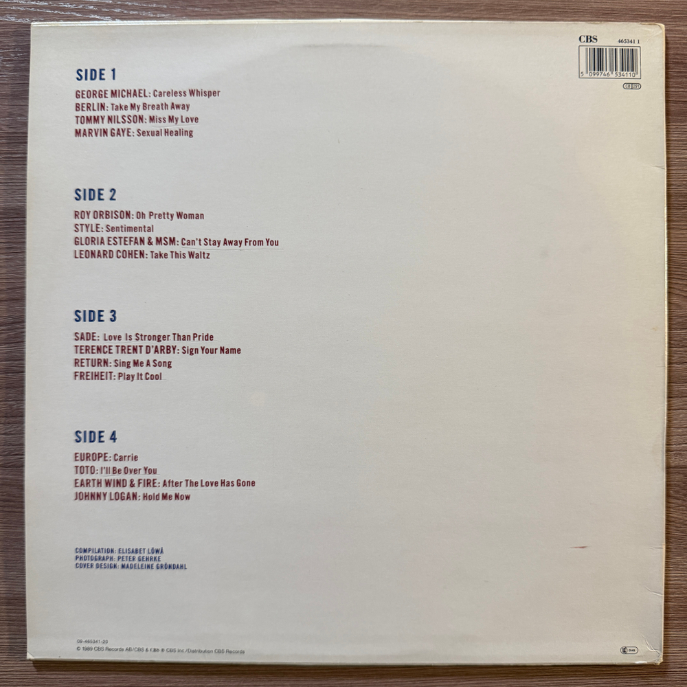 Сборник Great Love Songs 2LP (Голландия 1989г.)
