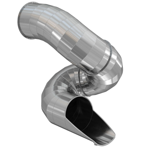 Горка из нержавеющей стали винтовая, высота 2 000 мм