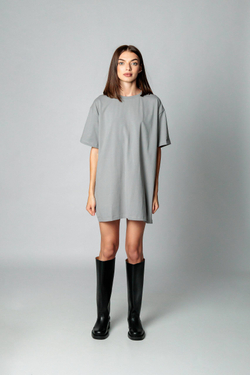 Платье-футболка женская арт. Н-05 цвет "серый"