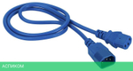 Шнур питания Lanmaster LAN-PP13/14-1.0-BL синий