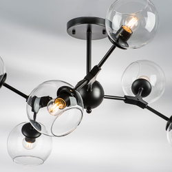 785067 Люстра BETA 6x40W E27 ЧЕРНЫЙ