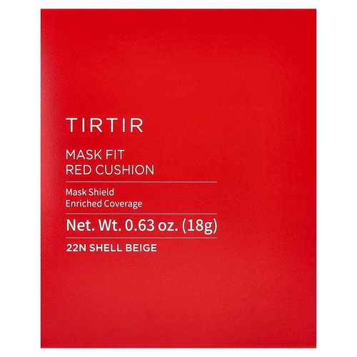 TIRTIR, Mask Fit Red Cushion, кушон, тон 22N бежевый, 18 г (0,63 унции)