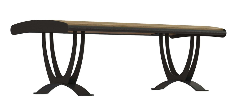 Скамейка стальная «Химки» без спинки