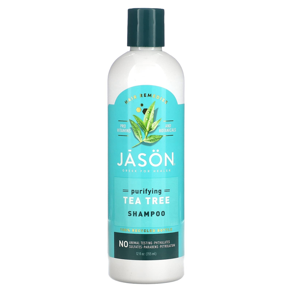 Jason Natural, Hair Remedies, очищающий шампунь с чайным деревом, 355 мл (12 жидк. унц.)