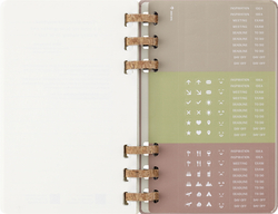 Еженедельник Moleskine SPIRAL (DHSPP2912MWH3) 130х210мм, цвет кофейный