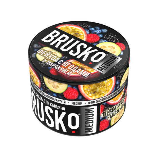 Brusko (Фейхоа с ягодами и маракуйей) Medium, 50 гр.