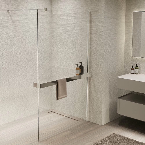 Душевая перегородка Vincea Walk-In VSW-1HR100CL 100x200 профиль хром/стекло прозрачное