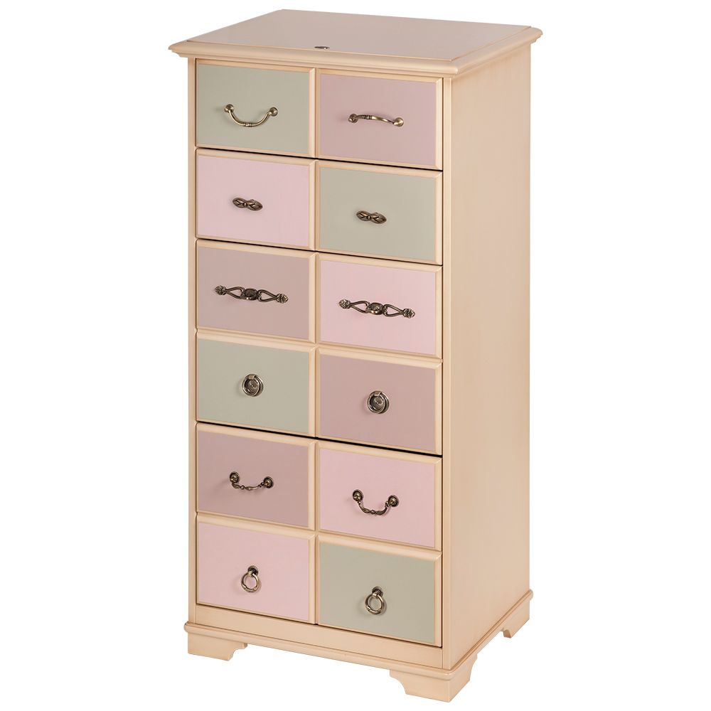 Комод "Пандора"- 5 с 4 ящиками Айвори Акварель