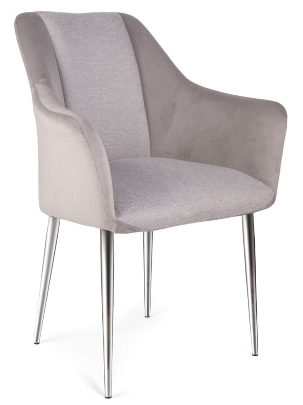 Стул обеденный Ist Casa Лючия, серый, хром
