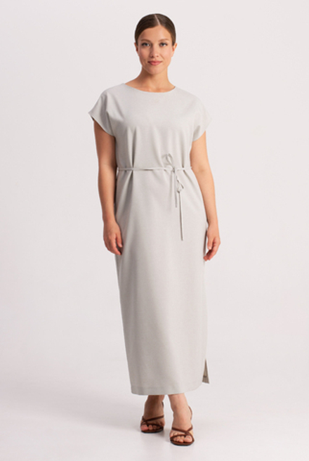 Платье женское 3946АПА, серый лен #38СЛ053946АПА