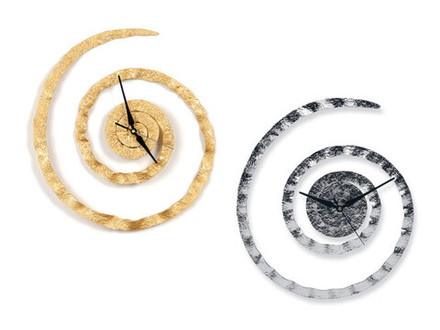 Mukul Goyal Часы настенные "По часовой стрелке", хром MG323