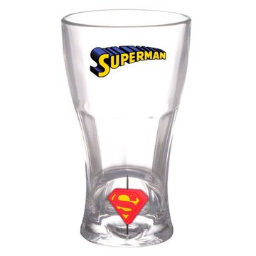 3D бокал прозрачный. Супермен (Superman 3D Rotating Logo Soda Glass DC Comics), арт. 890454