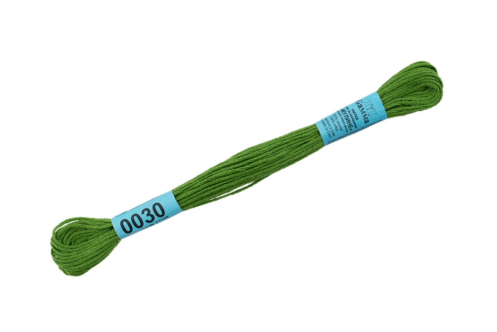 Мулине "Gamma", 100% хлопок, 8 м, №0030