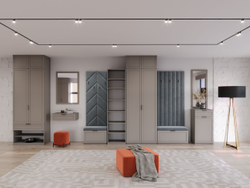 Шкаф для одежды Нордик, шкаф, серо-коричневый