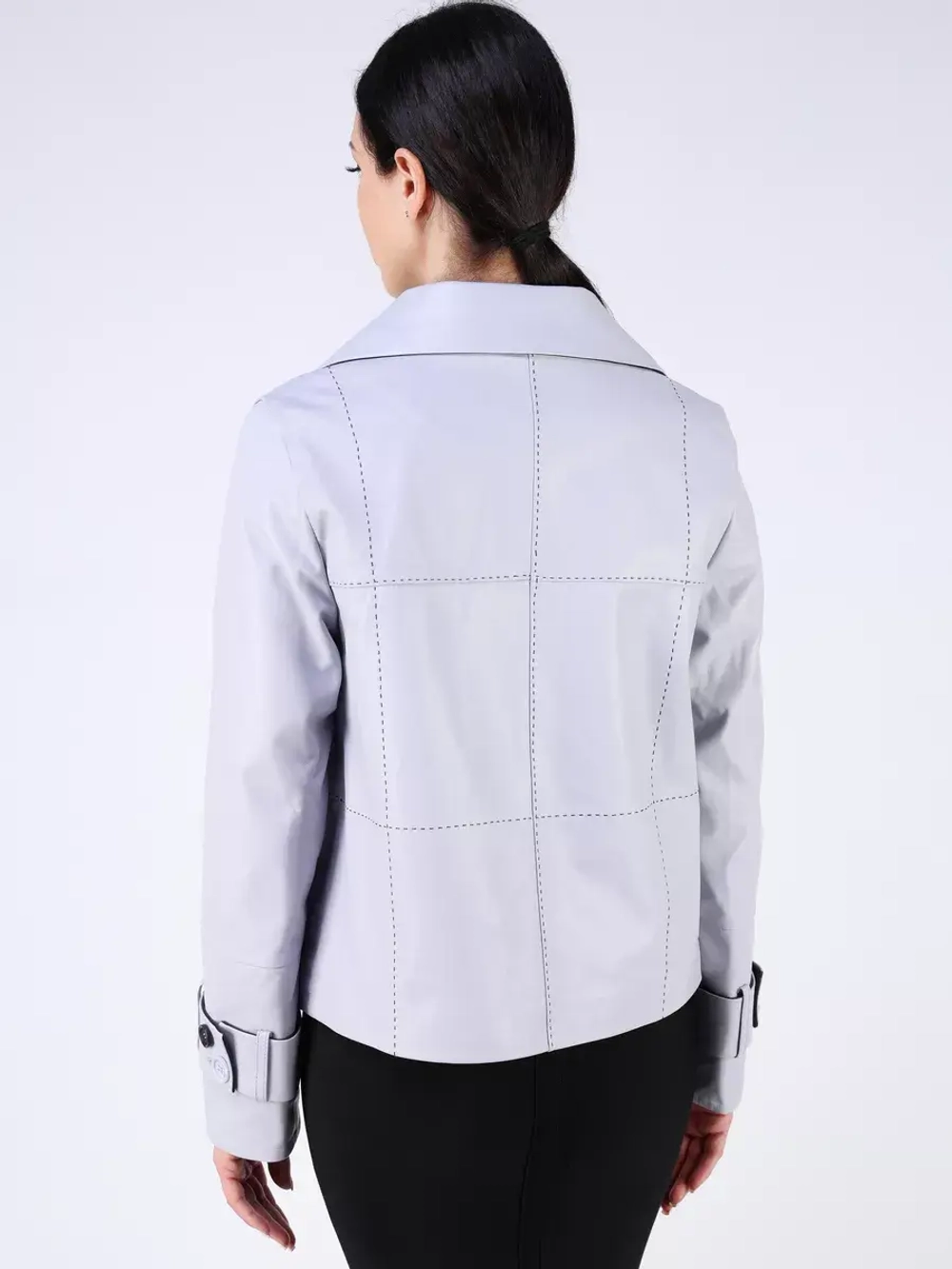 Кожаная куртка демисезонная пиджак