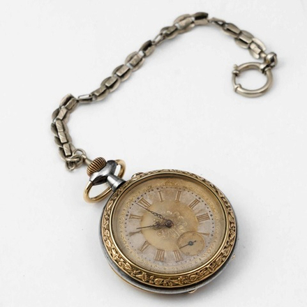 Большие швейцарские карманные часы