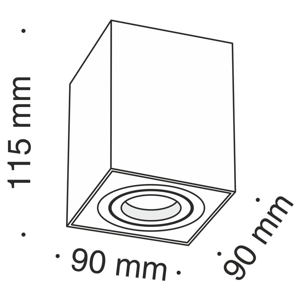 Потолочный светильник Technical C017CL-01S