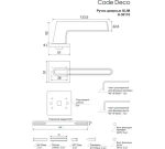 Ручки дверные Code Deco Slim H-30118-A-BLM/B